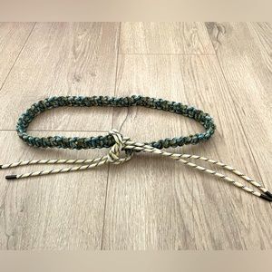 Zara woven nautical rope wrap belt